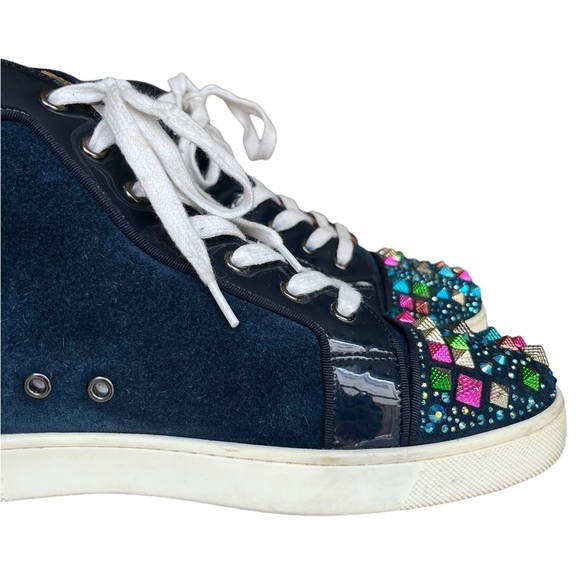 Christian Louboutin Mixkeolouis Flat Suede Multicolor Sneakers - Picture 12 of 16